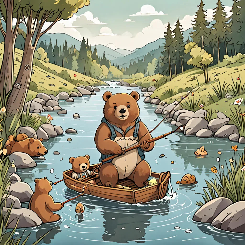 The Little Bear's Fishing Adventure
