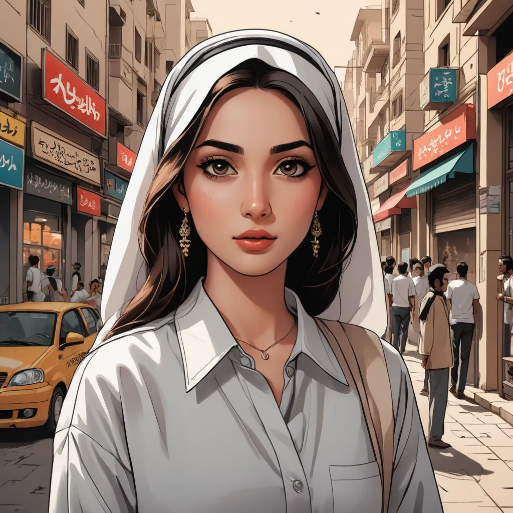 a woman in a nun outfit is standing on a street corner with a taxi cab in the background and people walking on the sidewalk, aestheticism, a comic book panel, Artgerm, trending on art station