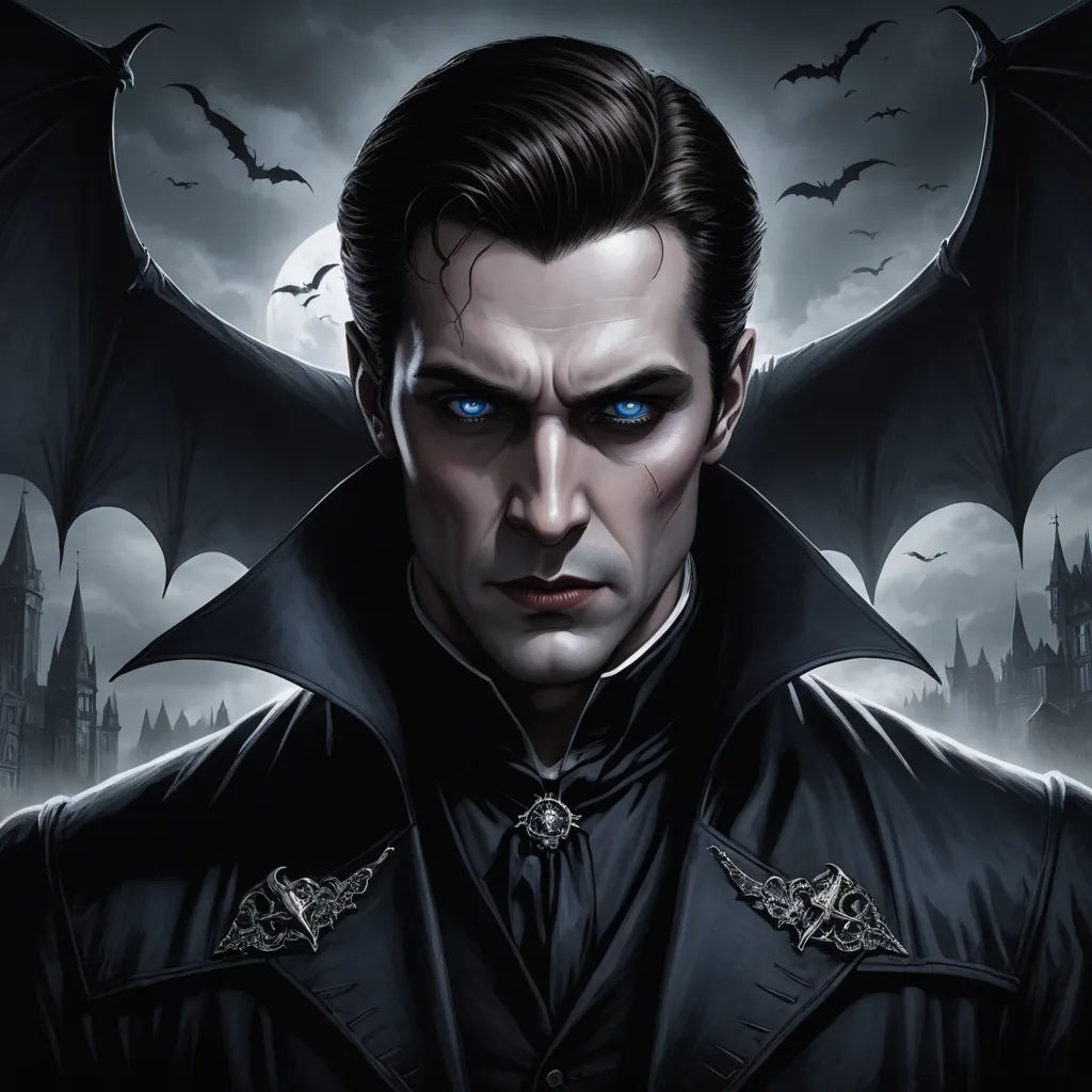 a man with a bat wings on his head and a black coat on his shoulders and a black coat on his shoulders, gothic art, a character portrait, Anne Stokes, dark shadows