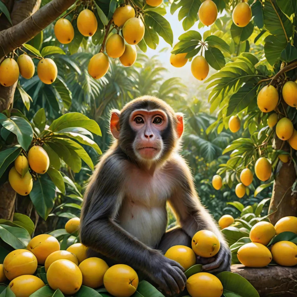 The Clever Monkey and the Fruit Tree