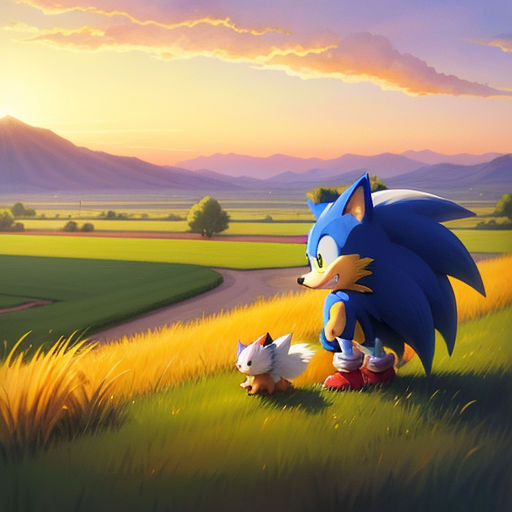 Sonic Cradling Baby Tails