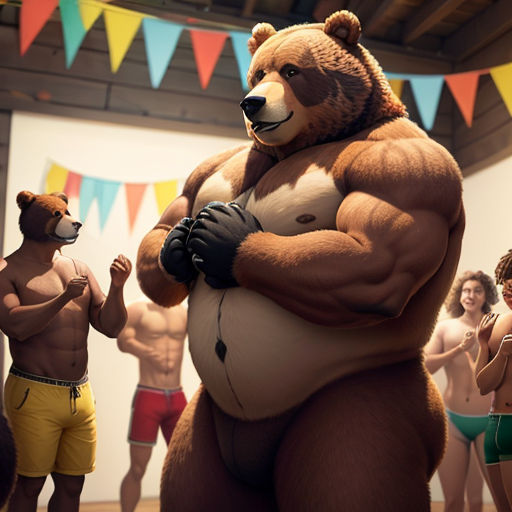 This Just In: A Bear Wearing Underwear - Daddy Types