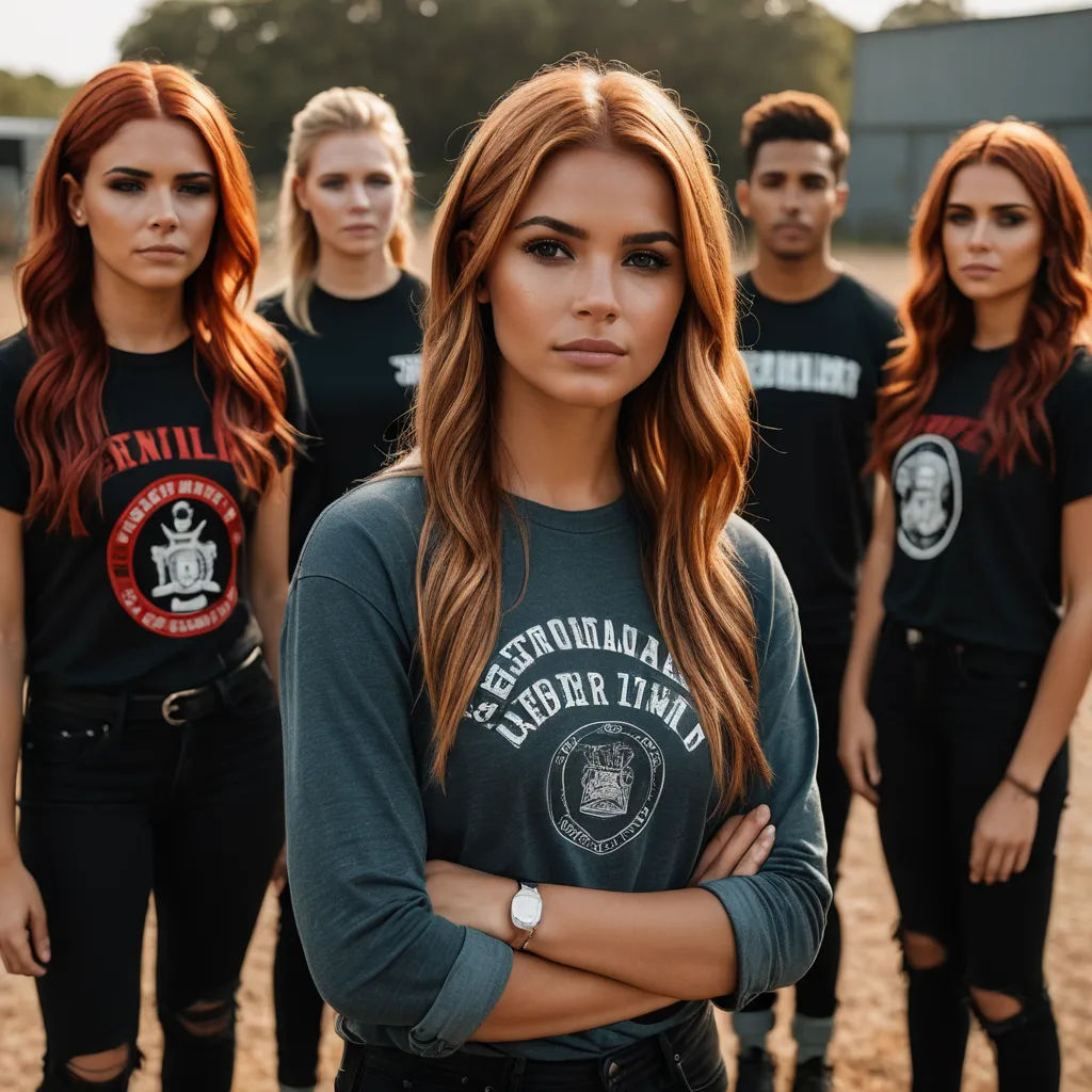 a group of young women standing next to each other in front of a building with their arms crossed and their arms crossed, private press, a stock photo, Christian Hilfgott Brand, promotional image