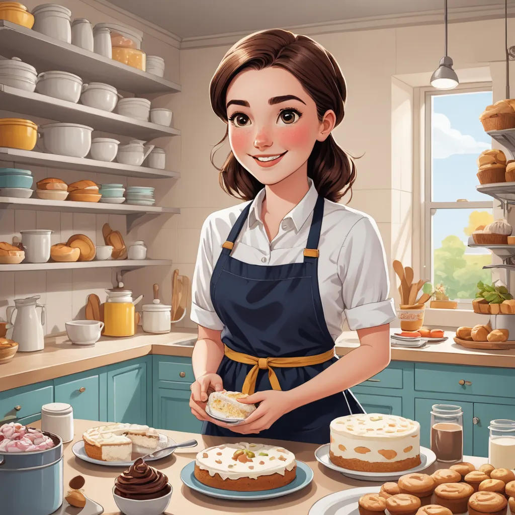 Helena and her dairy-free cakes