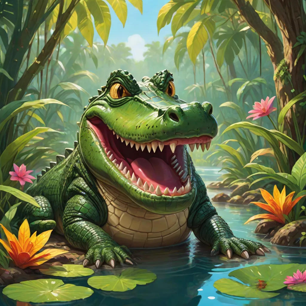 Chris the Crocodile Who Won't Clean His Teeth