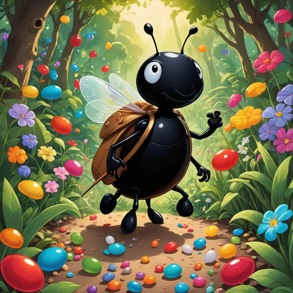 The Ant's Quest for Jelly Bean Treasure