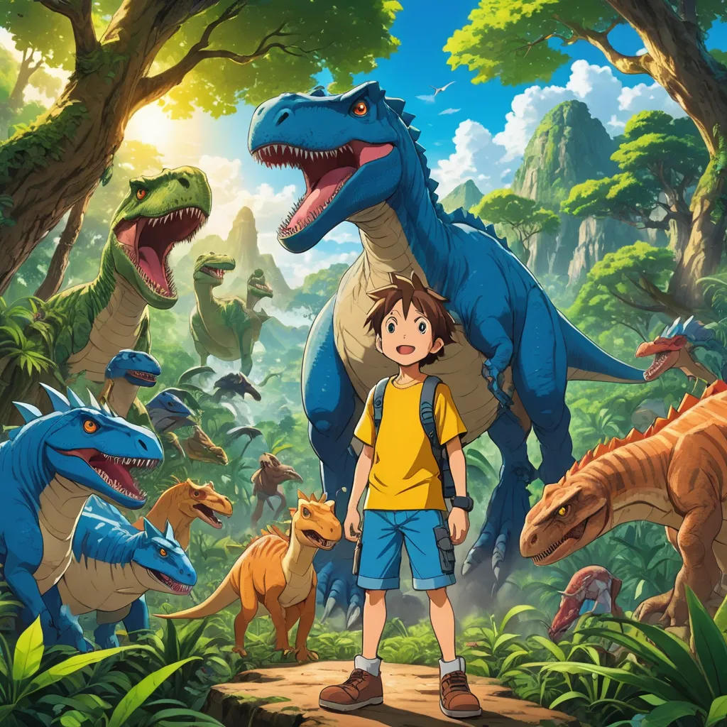 The Giant Boy and the Dinosaurs