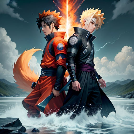 Naruto ShippudenNaruto and Sasuke (Clash) by iEnniDESIGN on