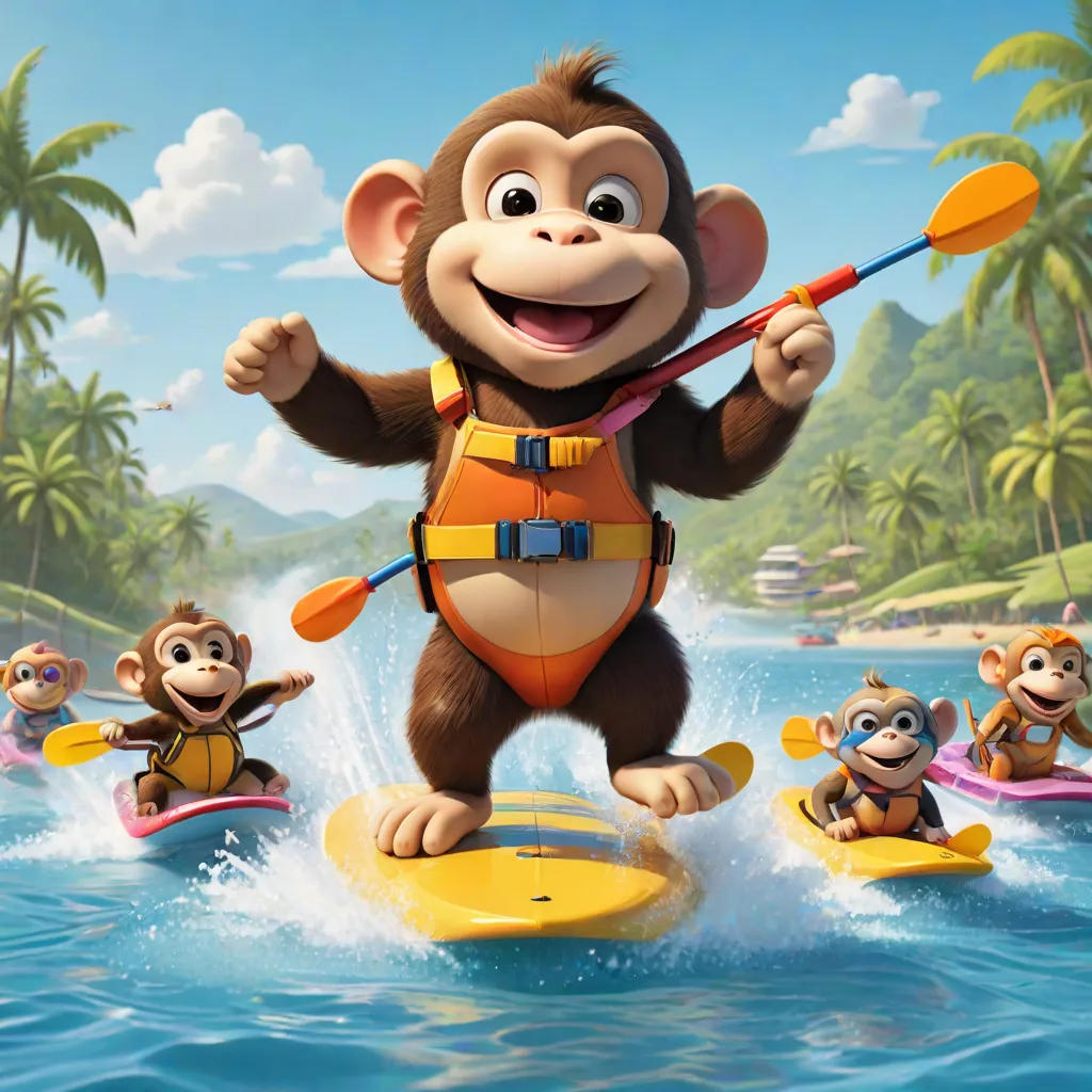 Chunky Chuckles´  Water Skiing Adventure