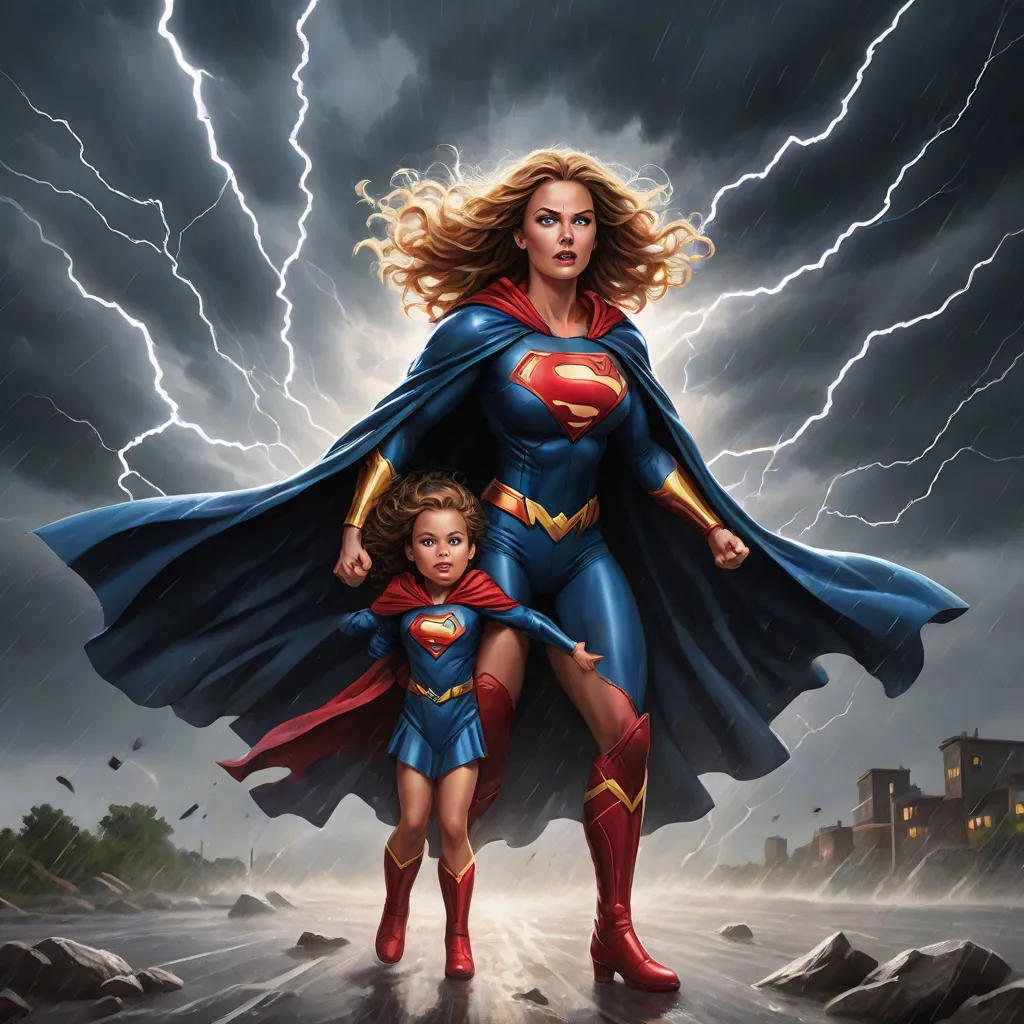 Super Mom and the Stormy Day