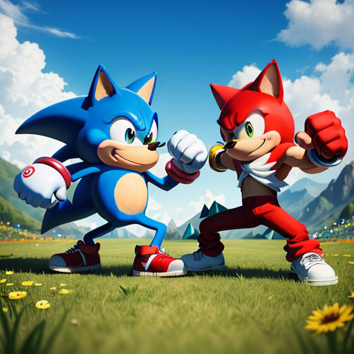 Knuckles and Sonic's Prank War