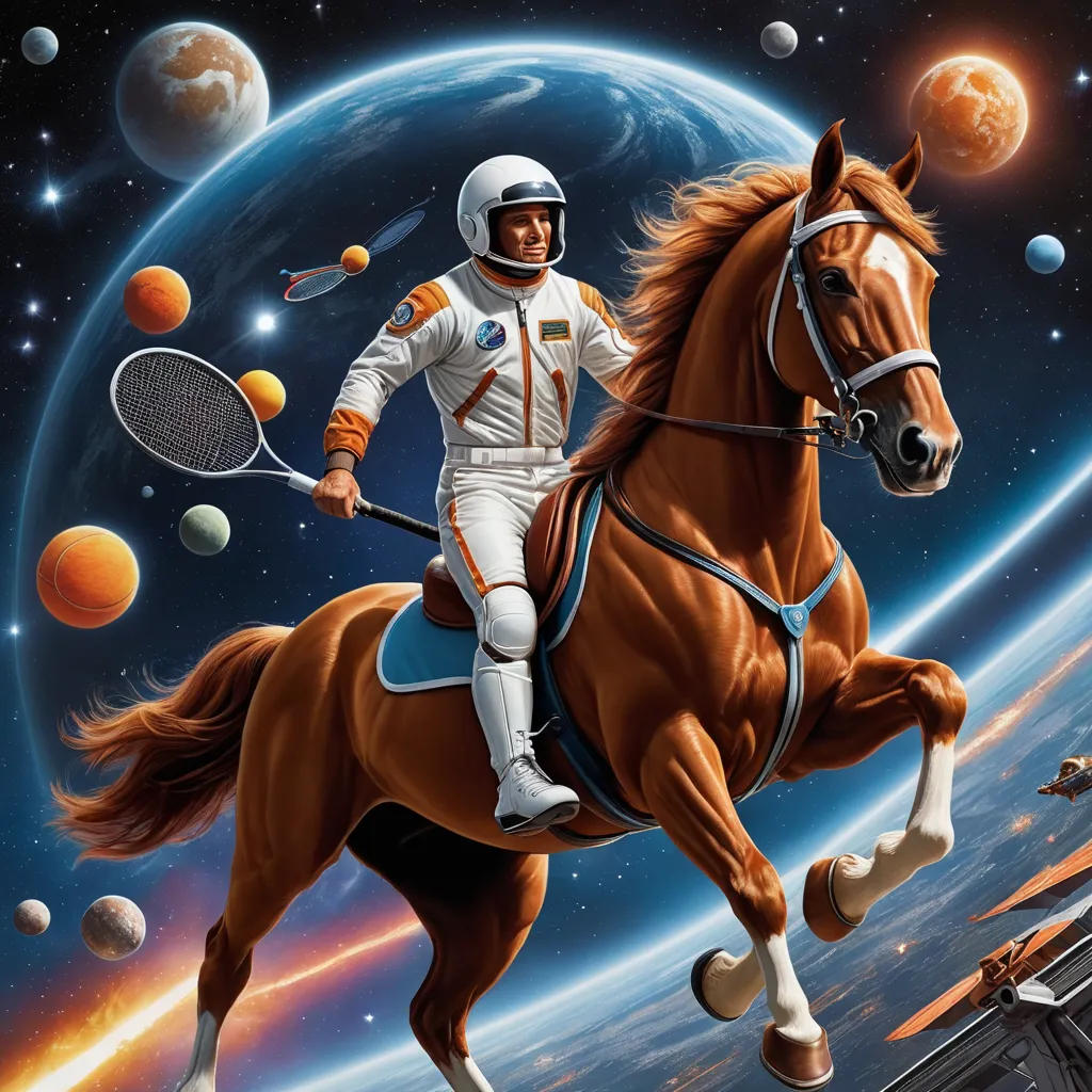 The Tennis-playing Horse in Space