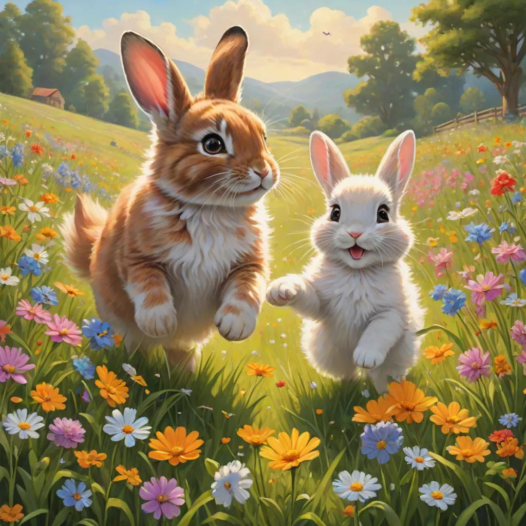 Milo and Bunny's Playful Day