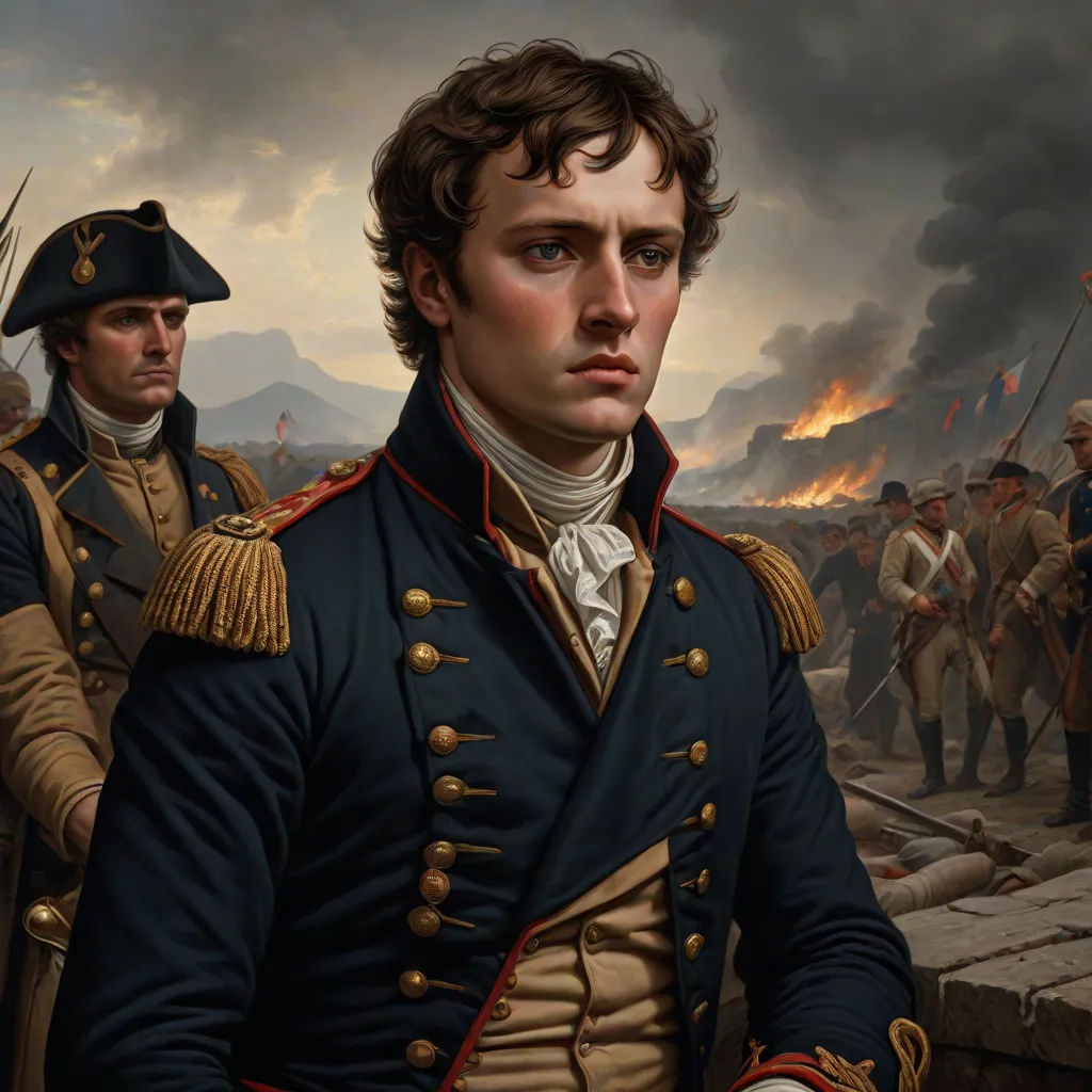 a painting of a man in uniform standing next to another man in uniform and holding a sword in his hand, Antoine Verney-Carron, american scene painting, a detailed painting, detailed painting