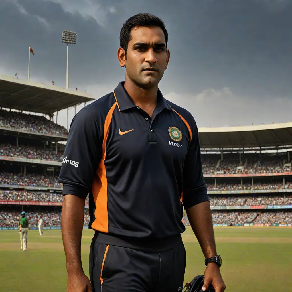 a man standing in a stadium holding a baseball glove and ball in his hand and a storm in the background, samikshavad, an oil on canvas painting, Bhupen Khakhar, promotional image