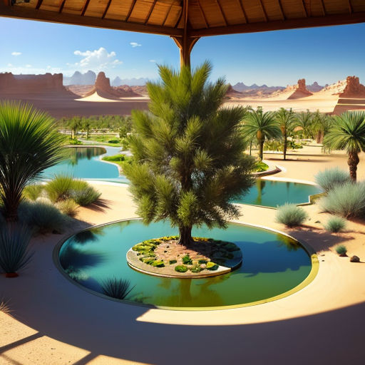 Experience a palm oasis and all the life that exists there