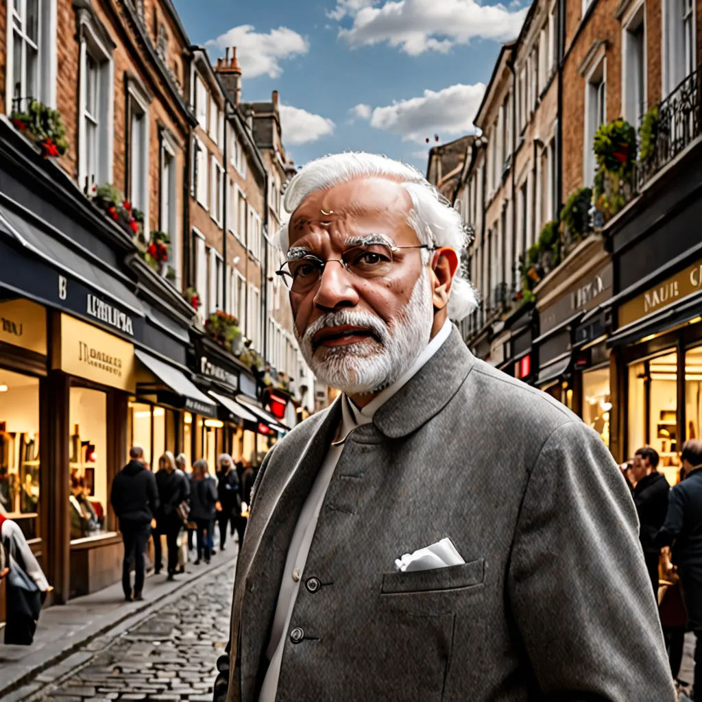 a man in a suit and tie standing on a street corner in front of a store front with people walking by, neoism, a stock photo, Bikash Bhattacharjee, 150mp
