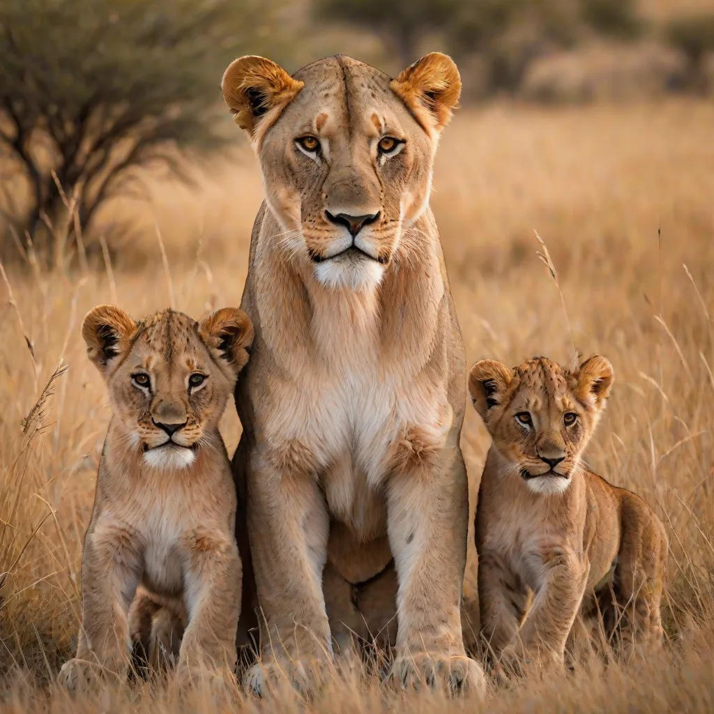 The Caring Lioness