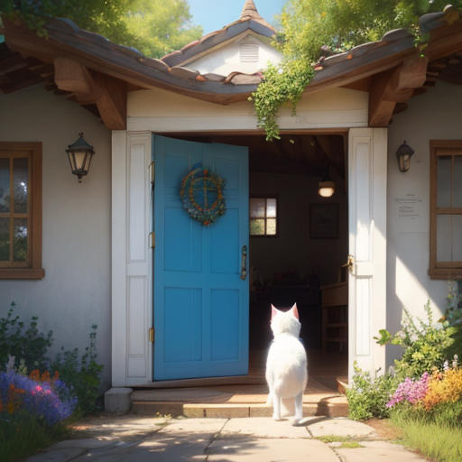 The White Cat with Blue Eyes