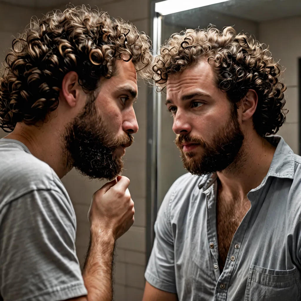 The Curly Haired Man and the Unshavable Beard