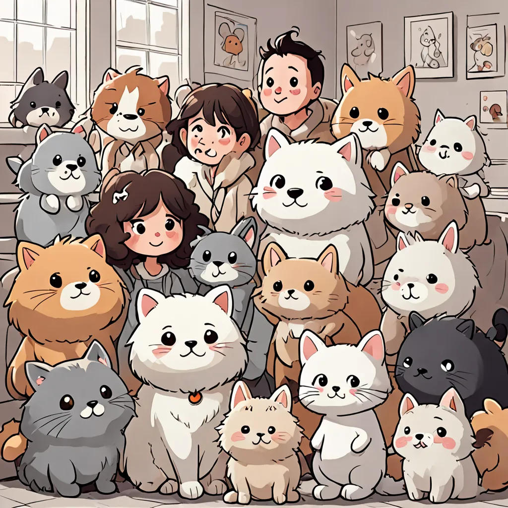 The Colorful Adventures of Fluffy and Friends