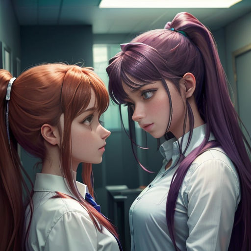 Download I Think Monika Or Yuri Could Still Have Long Hair In - Male Doki  Doki Literature Club PNG image for free. Search…