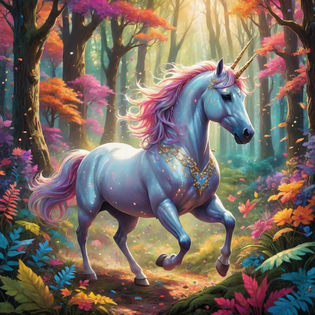The Sparkling Unicorn's Adventure