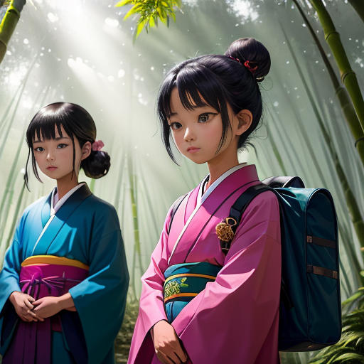 The Meeting of Miho, Nezuko, and Tanjiro