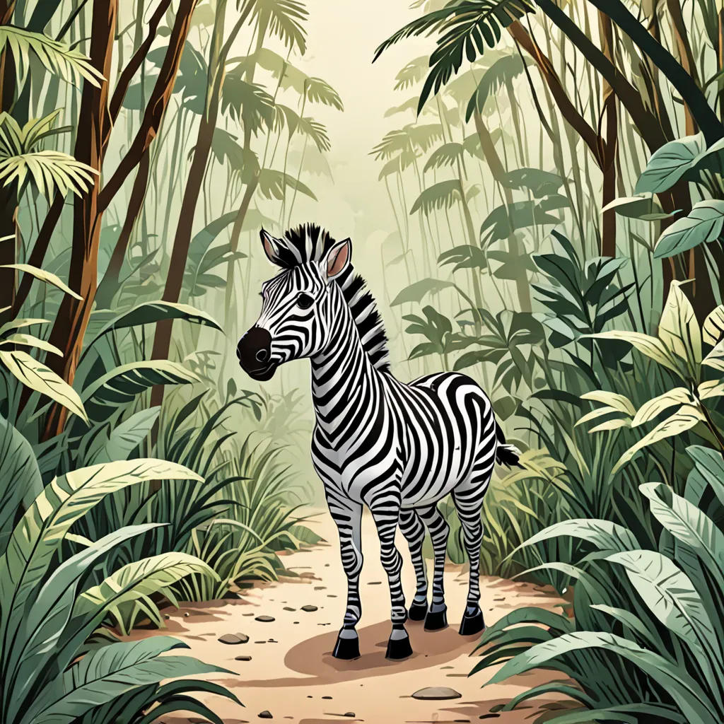 The Lost Zebra in the Jungle