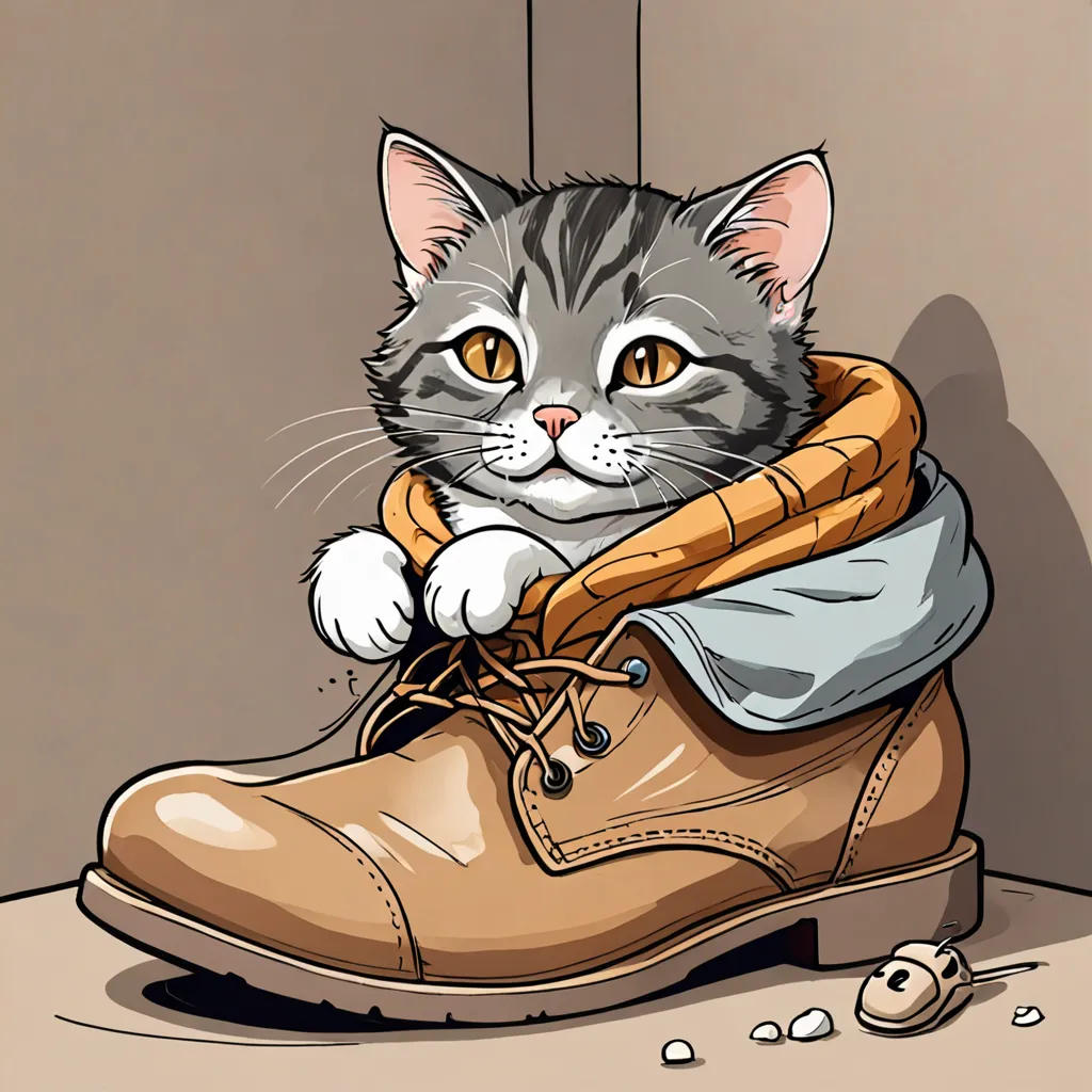 The Cat And The Mouse's Boot