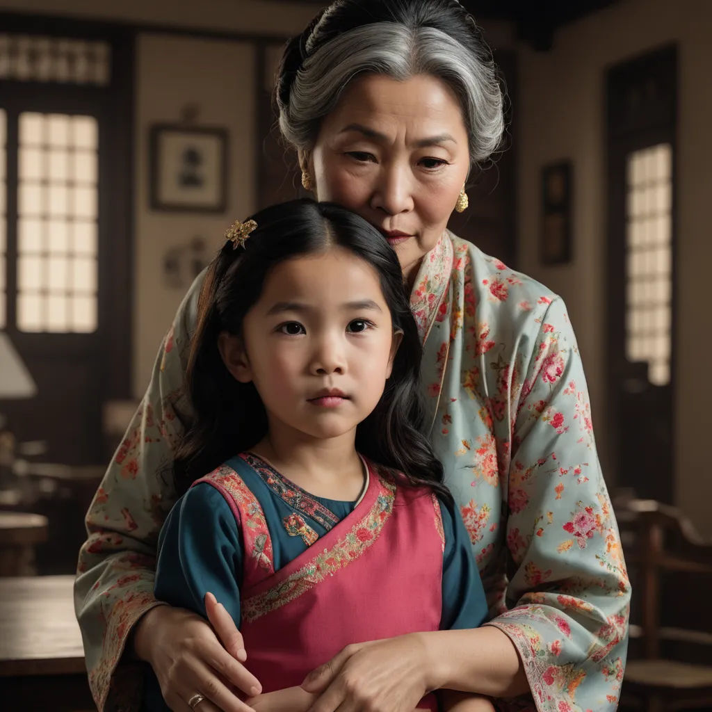 a woman and a little girl are sitting together in a room with windows and a table with chairs and a lamp, cloisonnism, a poster, Byeon Sang-byeok, promotional image