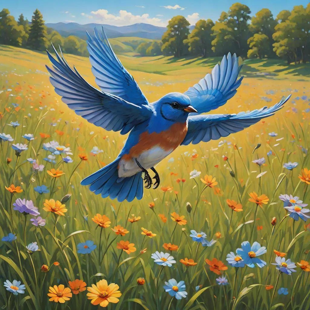 The Little Blue Bird's Big Adventure