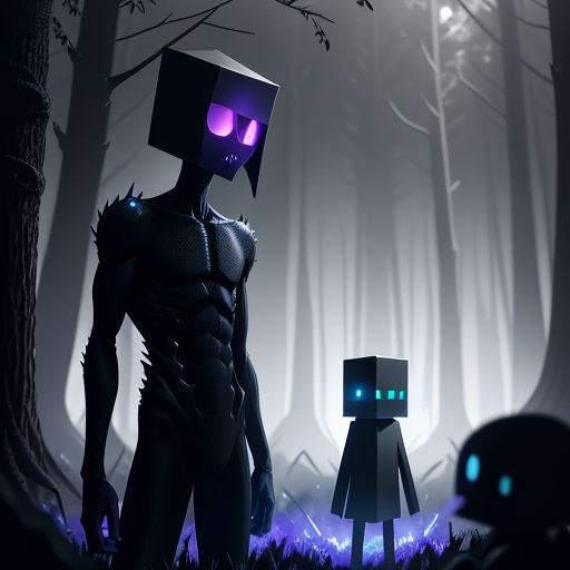 Minecraft Wallpaper Enderman And Slenderman