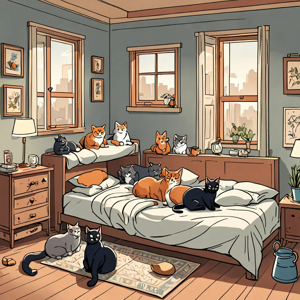 The Cat Family's Adventures
