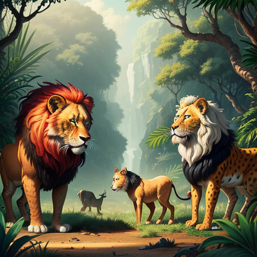 Ally the Asset Antelope and Larry the Liability Lion