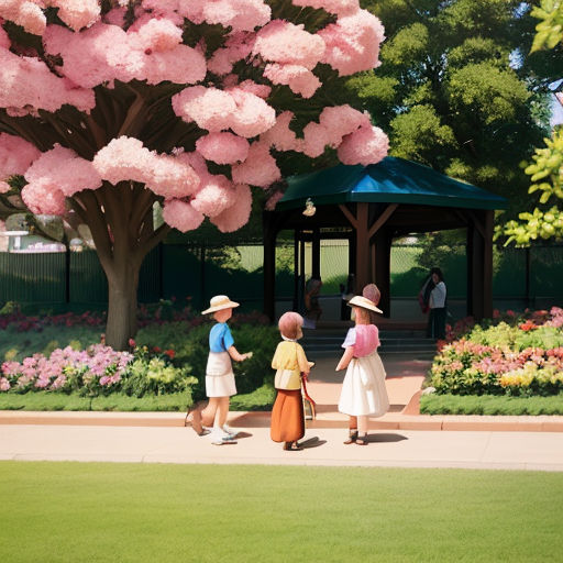 The lady and her dog help a gardener in the park tend to the flowers and plants. They met a gardener who was busy planting new flowers and plants in the park. The lady and her dog approached the gardener and asked if they could help. The gardener smiled and handed them trowels and watering cans. Together, they dug holes, planted flowers, and watered the plants. The lady and her dog learned about different types of plants and flowers and how to care for them.