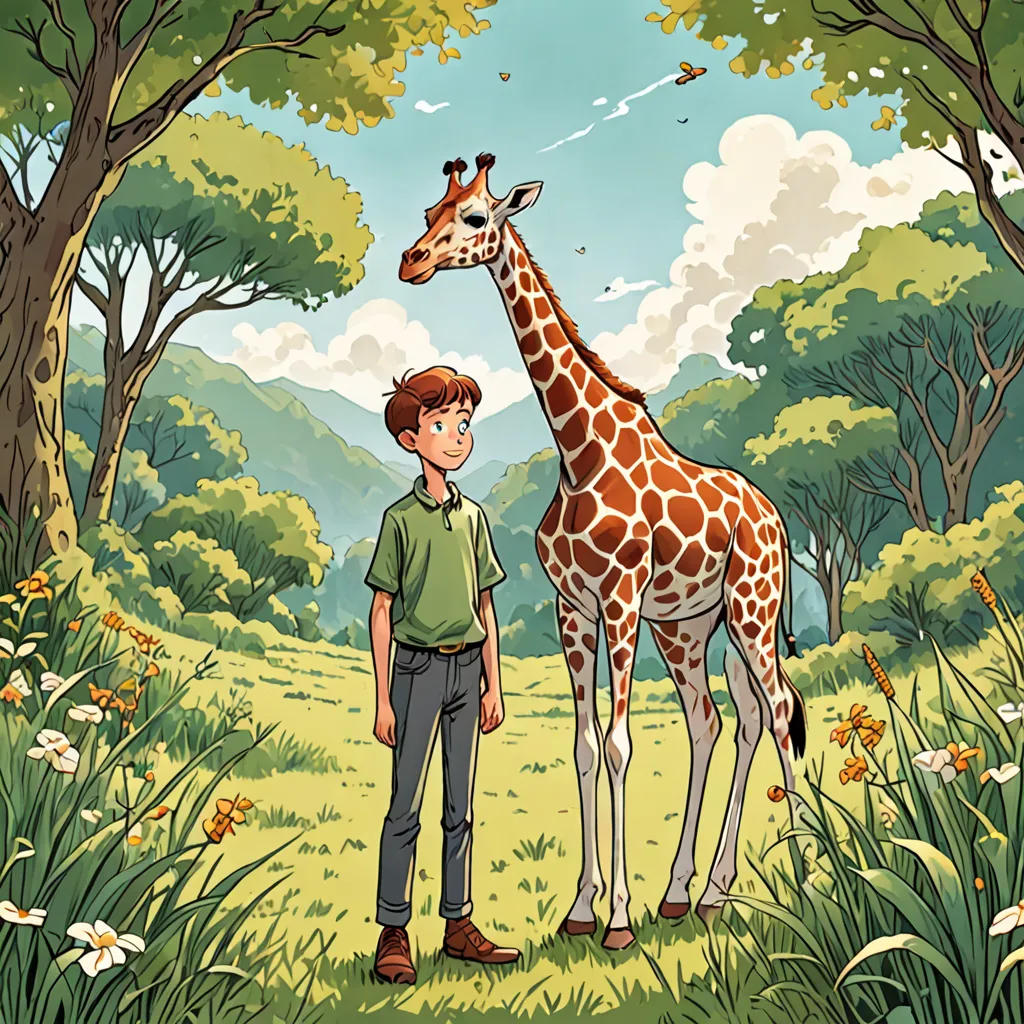The Boy and His Giraffe