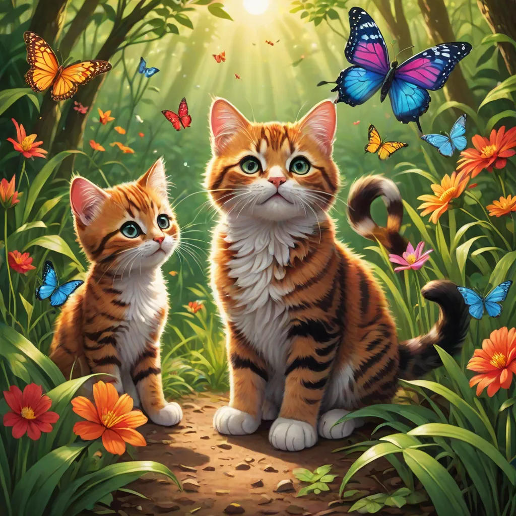 Kelly Kitty and FireCracker Cat's Backyard Adventure