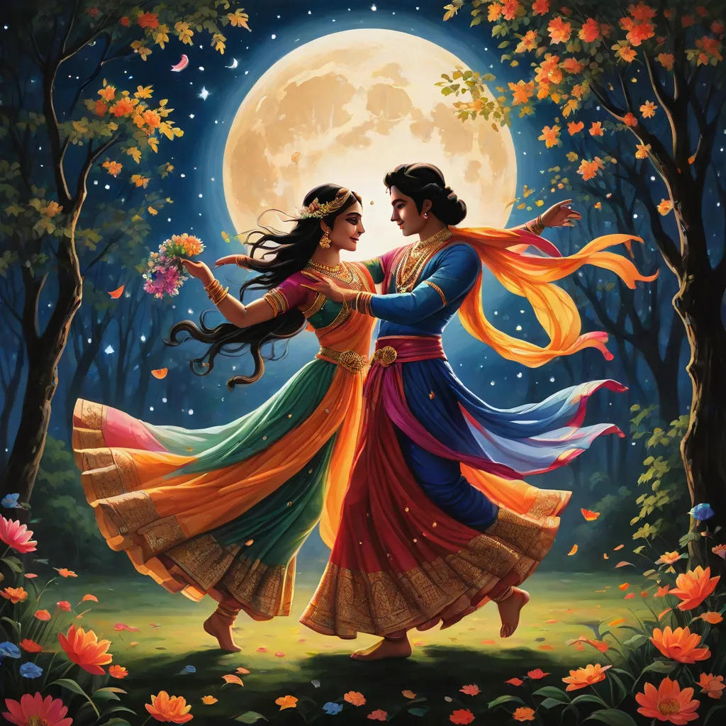 The Tale of Krishna and Radha: The Dance of Divine Love
