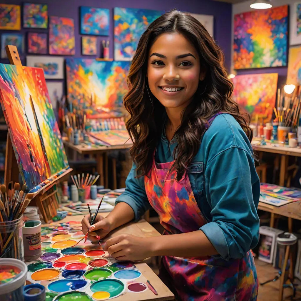 Mia and the Magical Paintbrush