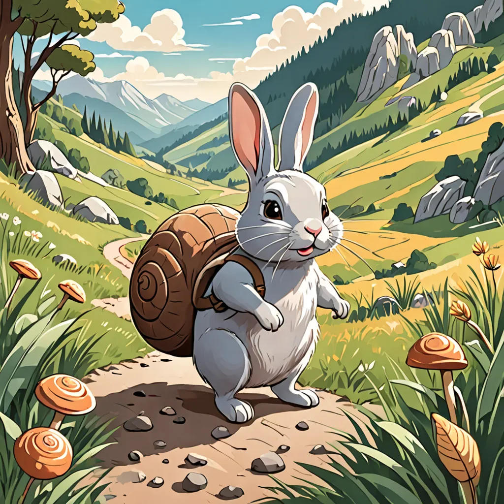 The Brave Rabbit and the Wise Snail