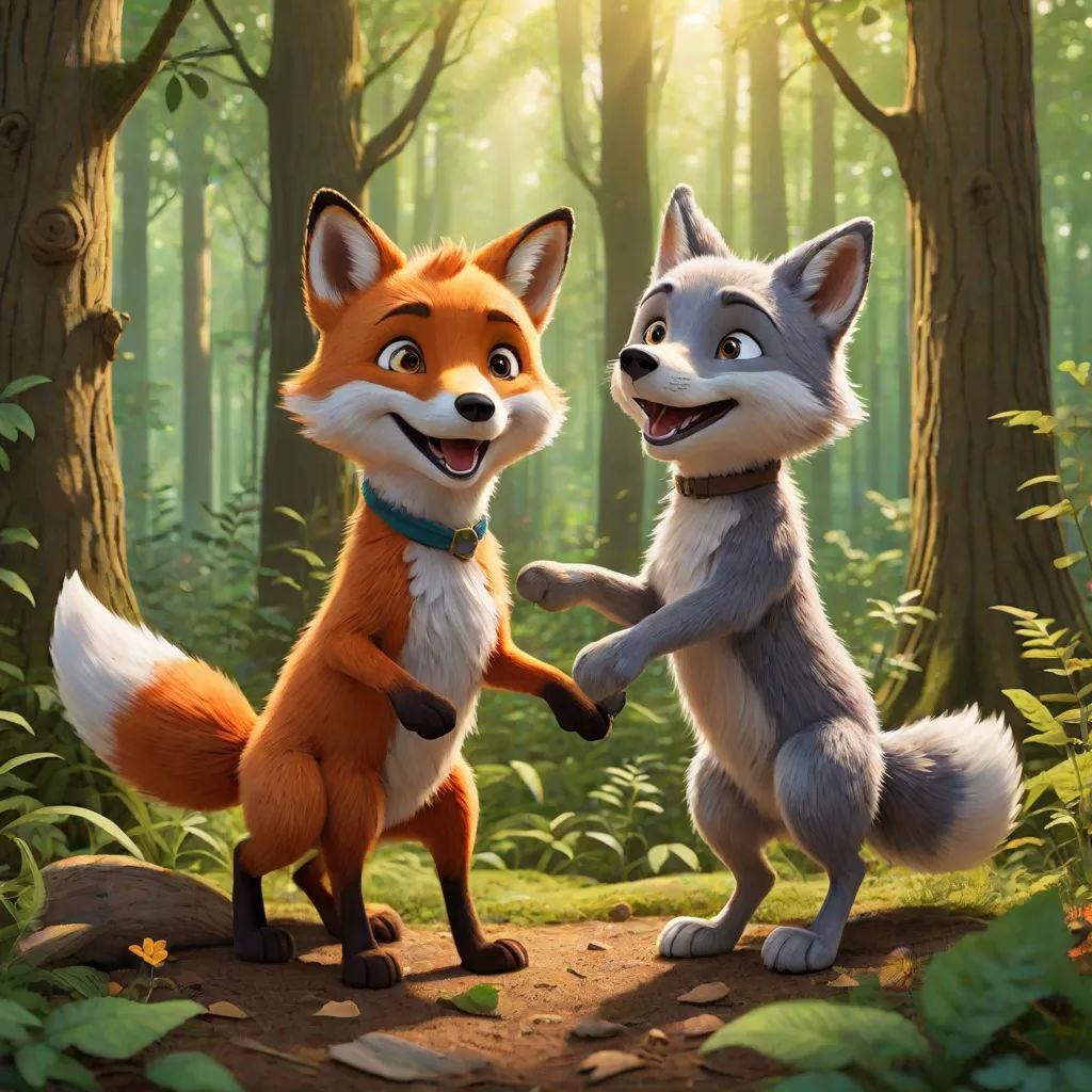 The Fox and the Wolf An Unlikely Friendship