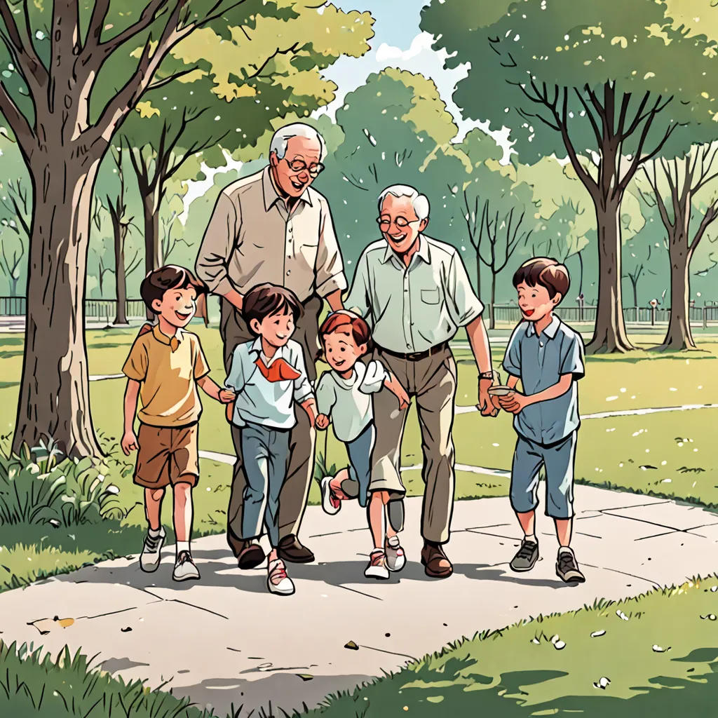 Grandpa and His Four Angels
