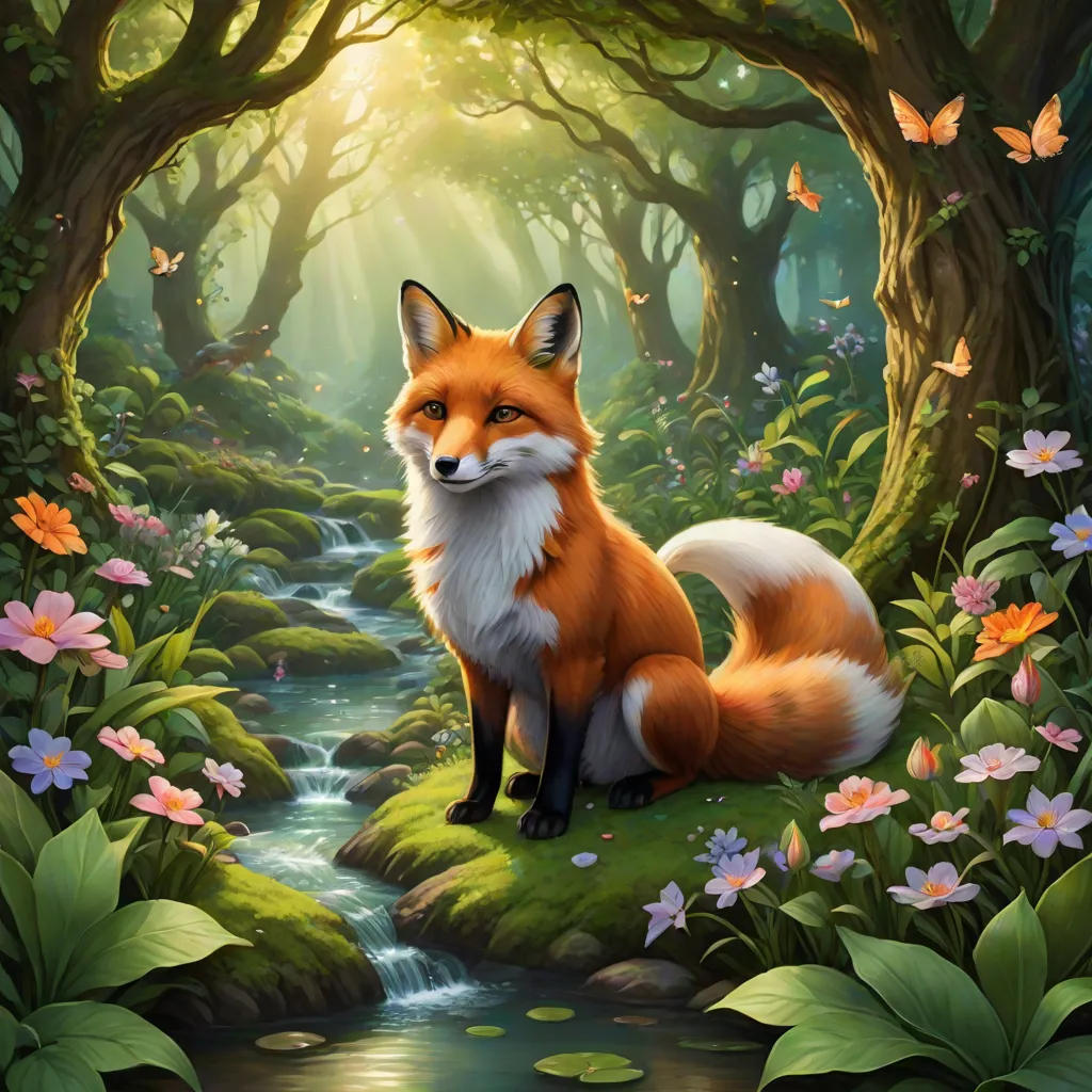 The Enchanted Forest and the Brave Little Fox