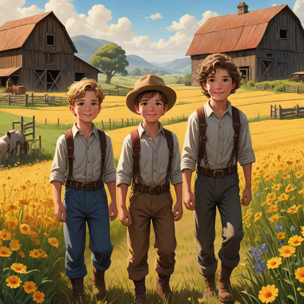 The Adventures of Lucas and Elijah on the Farm