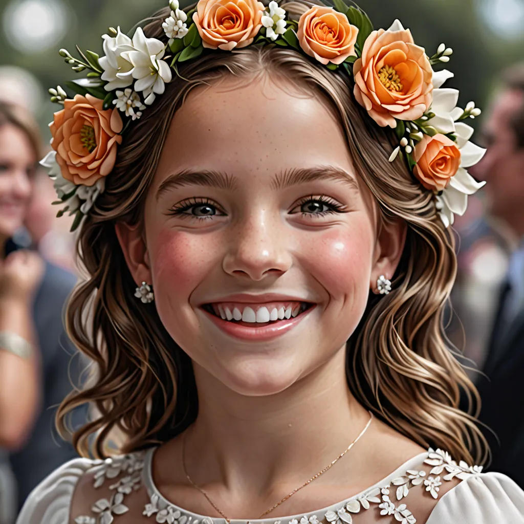 The Flower Girl's Smile