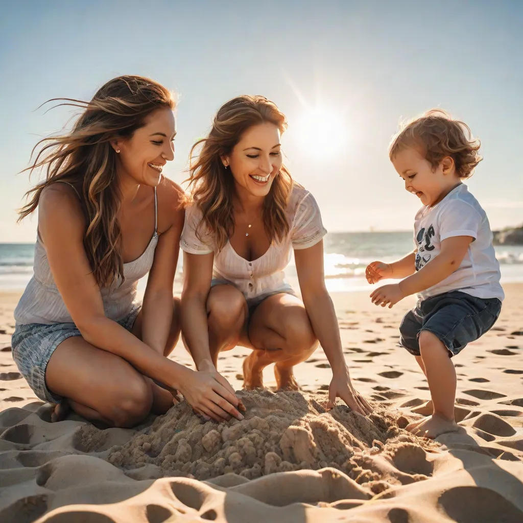 A Day at the Beach with Mom Unika