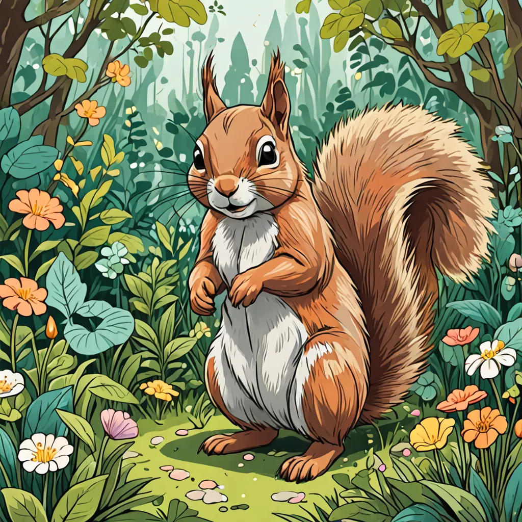 The Guardian Squirrel of Magic Garden