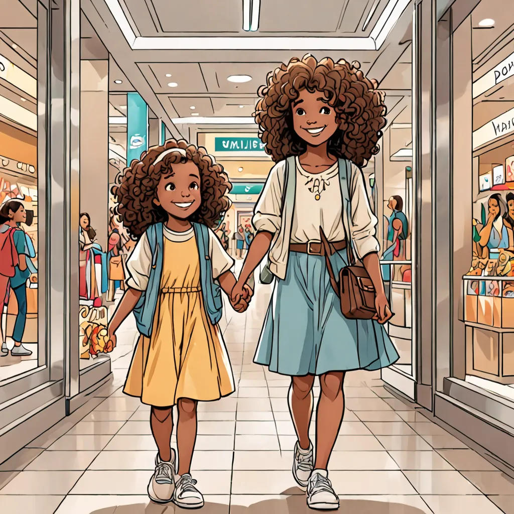 Daisy and Serenity's Mall Adventure