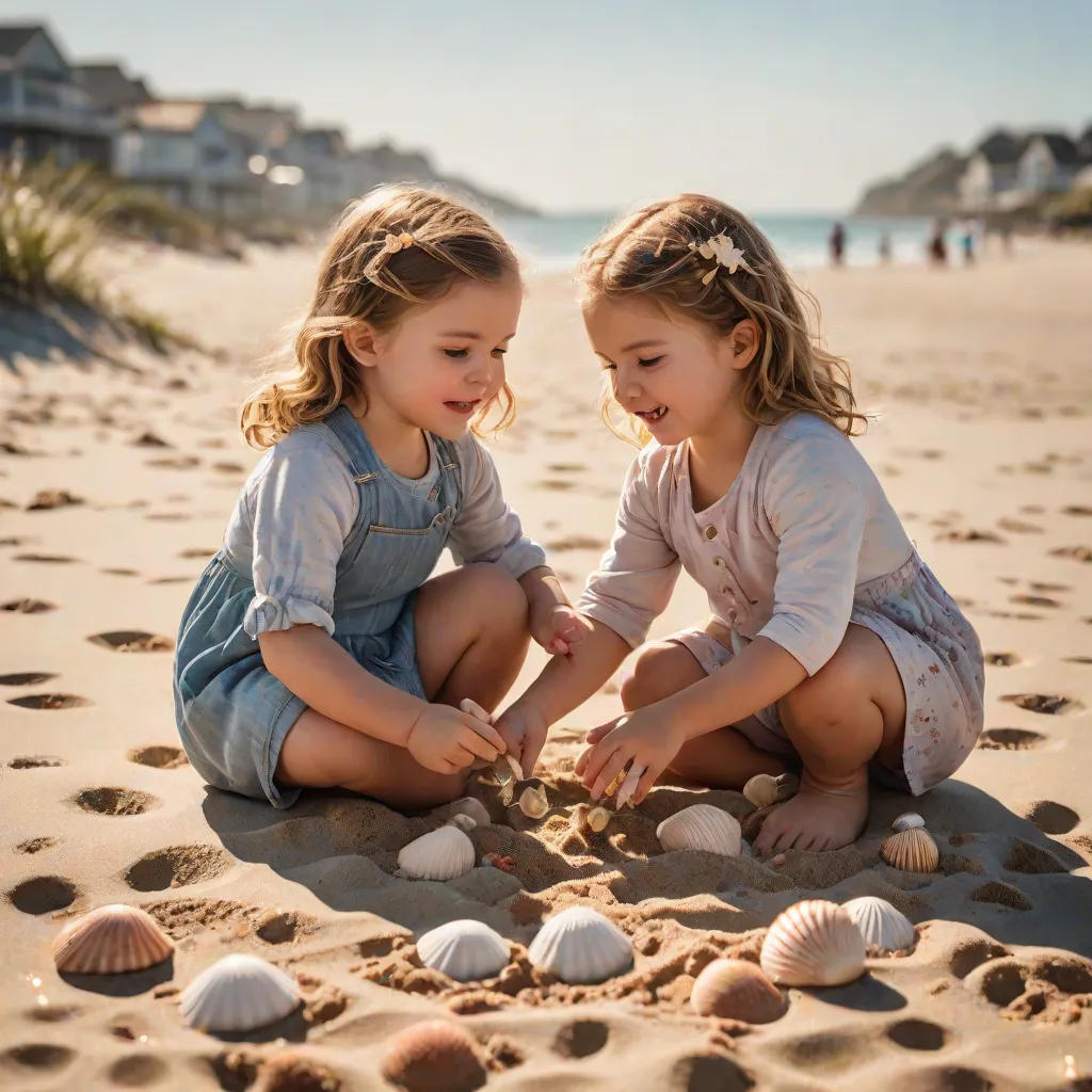A Day at the Beach with the Twins
